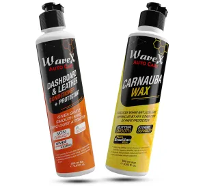 Car Body Polish Carnauba Wax 350ml   Car Dashboard and Leather Polish 350ml