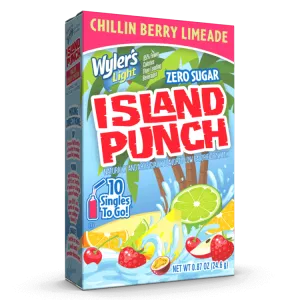Island Punch Chillin Berry Limeade Zero-Sugar Singles To Go Drink Mix