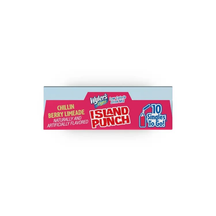 Island Punch Chillin Berry Limeade Zero-Sugar Singles To Go Drink Mix
