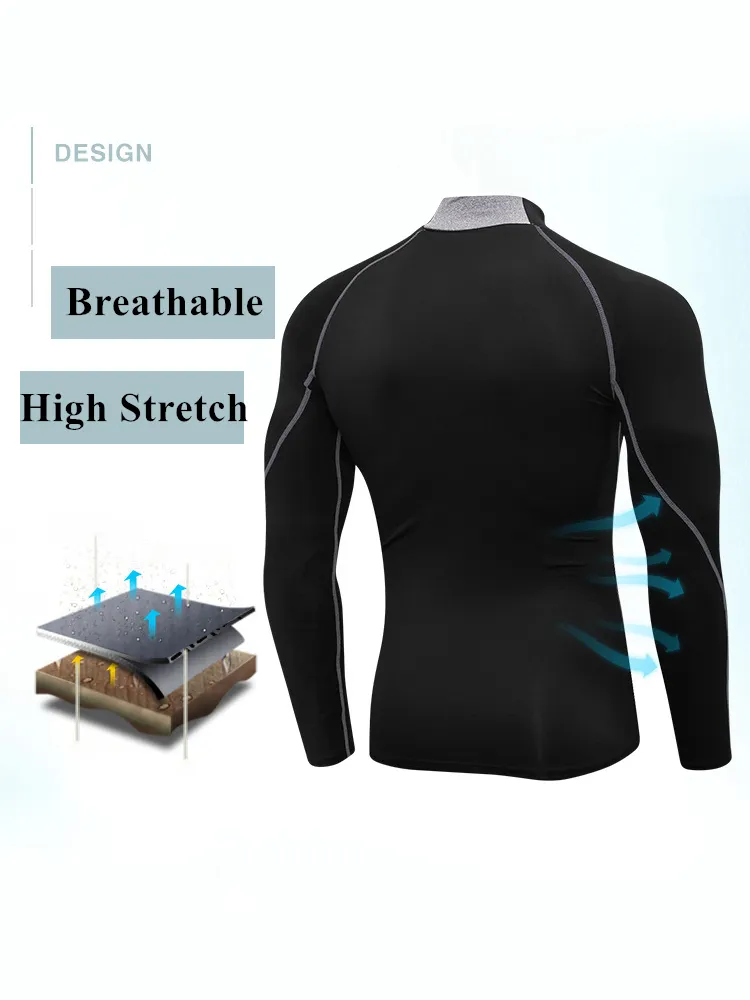Men's Quick Dry Stretch Sports Long Sleeve