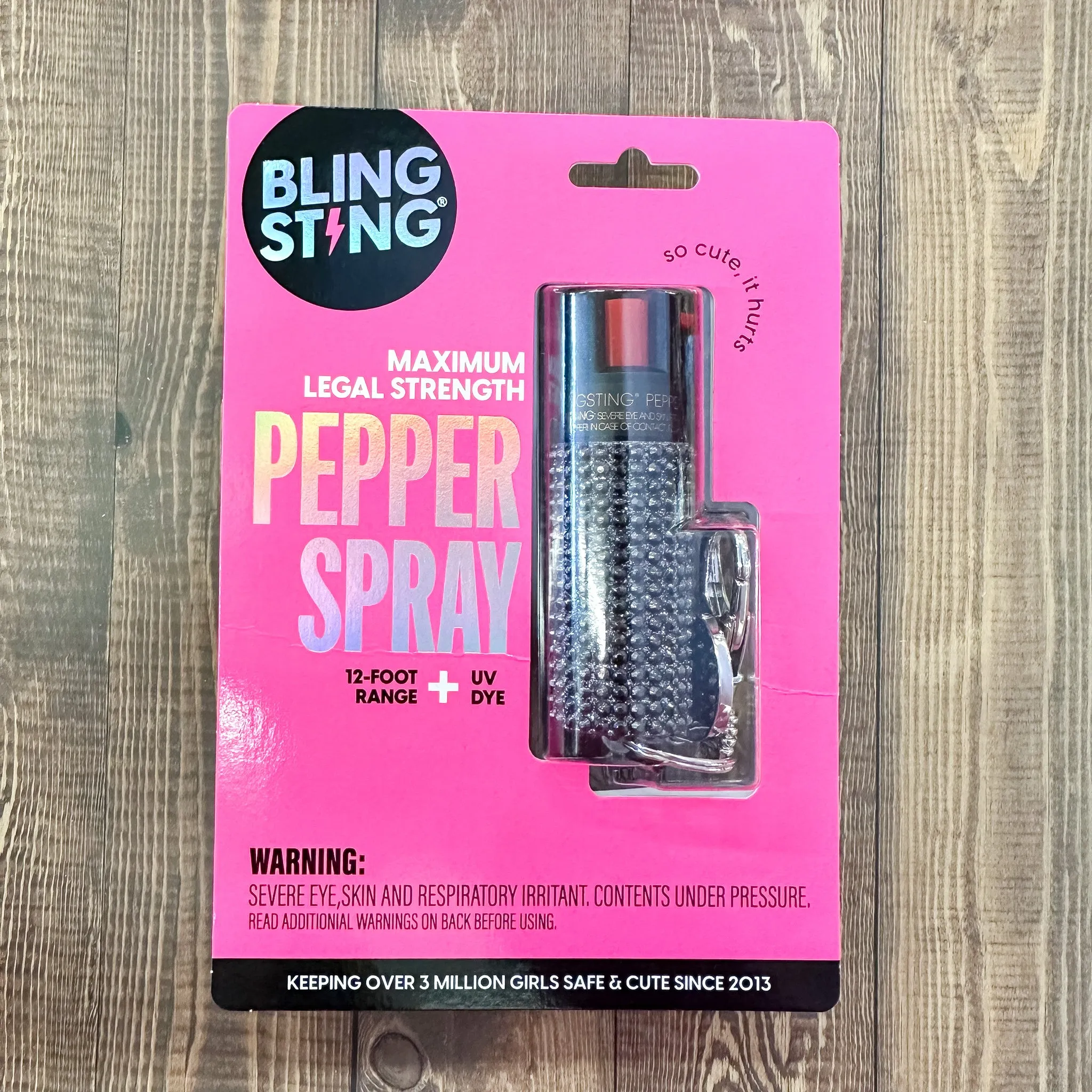 Mink Rhinestone Pepper Spray