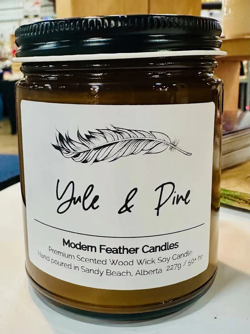 Modern Feather Candles