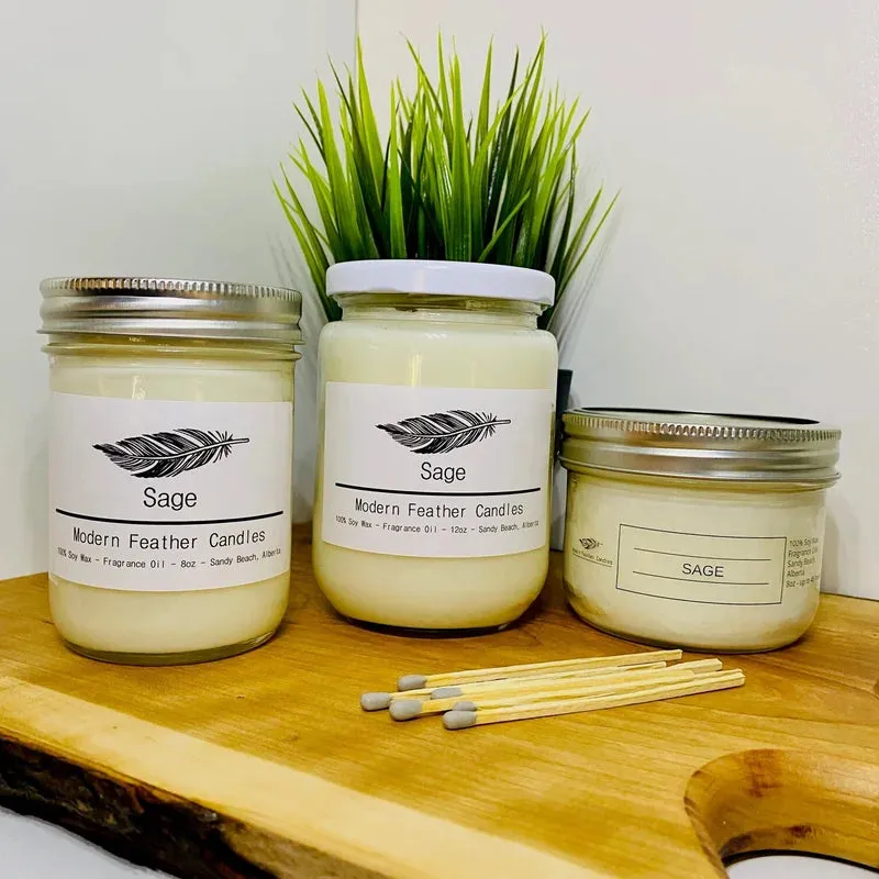Modern Feather Candles