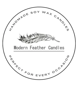 Modern Feather Candles