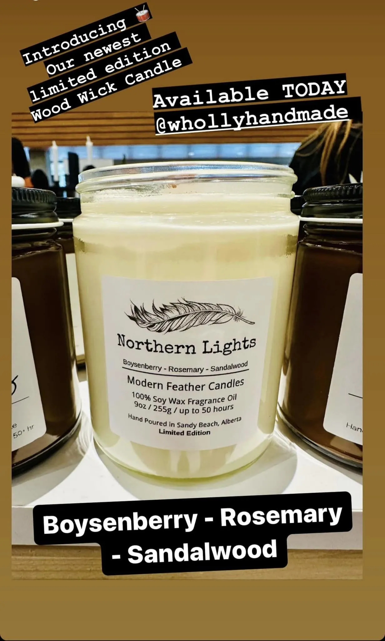 Modern Feather Candles